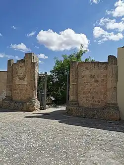 L'entrée du parc archéologique.