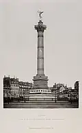 Colonne de Juillet à Paris, place de la Bastille.