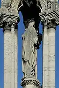 Détail de la Vierge, de dos.