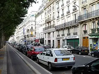 Vue du boulevard, à hauteur de la rue Saint-Sabin, côté est.