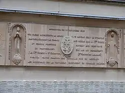 Panneau explicatif des apparitions.