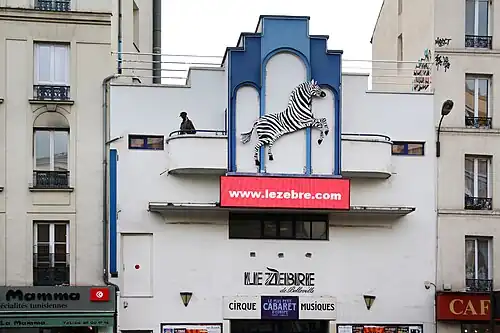 Nos&nbsp;61 et 63 : Le Zèbre, cabaret-spectacle.