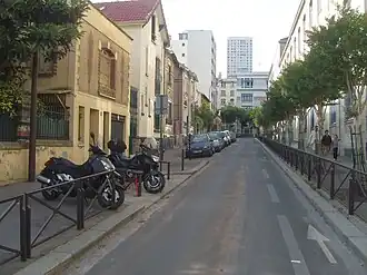 Partie nord, à proximité de la rue de Tolbiac.