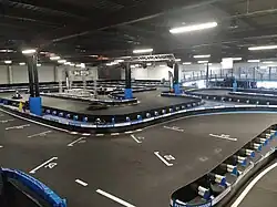 La piste de karting indoor.