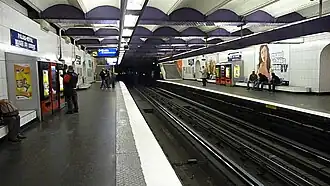 La station de la ligne 1 avant les travaux d'automatisation.