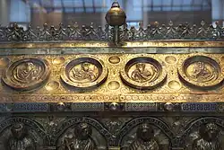 Le toit du reliquaire, détail.