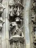 Statuette de l'archivolte (saint Thomas).
