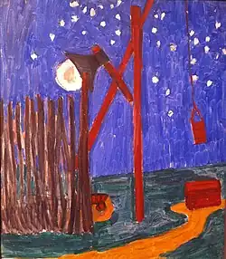 Une hache dans la lune.