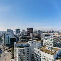 photo prise depuis un des hauts immeubles du quartier