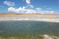 Vue à proximité du col, sur le versant argentin.