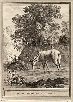 Image illustrative de l’article Le Cerf se voyant dans l'eau