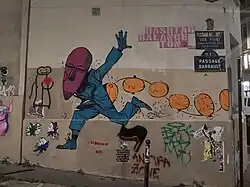 Passage Barrault, à l'intersection avec la rue Barrault, le 15 août 2021.