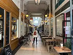 Vue en direction rue du Faubourg-Montmartre.