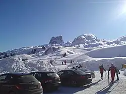 Le départ de la station de ski.