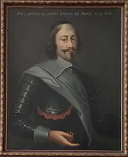Le baron Paul-Jacques de Lordat (1554-1635) fondateur de la branche de Bram.