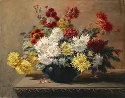 Astern in Vase, huile sur toile, 60&nbsp;×&nbsp;74&nbsp;cm