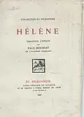 Héléne de Paul Bourget. 1923.