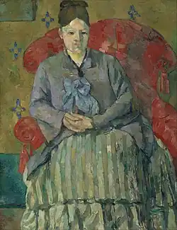 Paul Cézanne, Madame Cézanne dans un fauteuil rouge, 1877