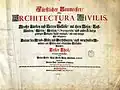 Page de titre de Fürstlicher Baumeister (Architectura theoricopractica)