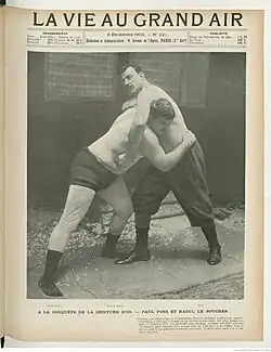 Paul Pons et Raoul le Boucher en 1902 dans La Vie au grand air.