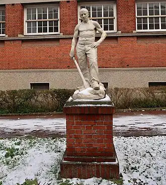 Paul Richer, Le Bûcheron de la forêt de la Londe (1899), grès.