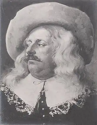 Porthos. Toile de :Paul de Plument de Bailhac (en), Salon de l'école française, 1907.