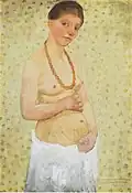 Paula Modersohn-BeckerAutoportrait au sixième anniversaire de mariage 1906