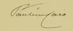 signature de Pauline Caro