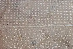 Pavimenta punica dans le quartier Hannibal du flanc sud de Byrsa (IIe&nbsp;siècle&nbsp;av. J.-C.).