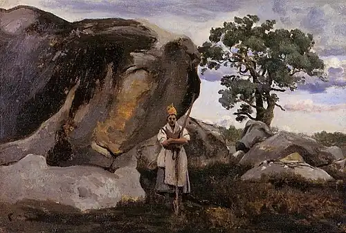 Paysanne en forêt de Fontainebleau, 1830-1832,musée d'art et d'archéologie de Senlis.