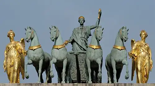 François-Joseph Bosio, La Paix conduite sur un char de triomphe (1828), Paris, arc de triomphe du Carrousel.