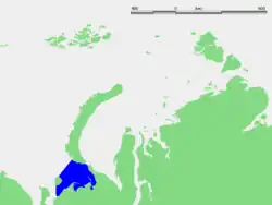 Localisation de la mer de Pechora.