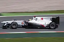 Photo de la BMW Sauber C29 de Pedro de la Rosa en Espagne