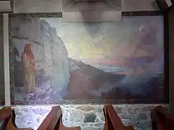 Marie-Madeleine à l'entrée de la grotte.