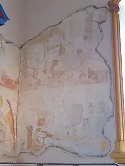 Peinture murale sur le mur Sud (côté gauche)