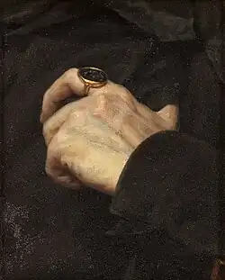 Main gauche d'Alfred Bruyas (vers 1845-1848), Montpellier, musée Fabre