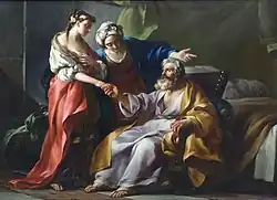 Sarah présentant Agar à Abraham, Joseph-Marie Vien, 1749, musée Fabre, Montpellier.