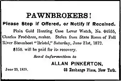 Affichette en anglais