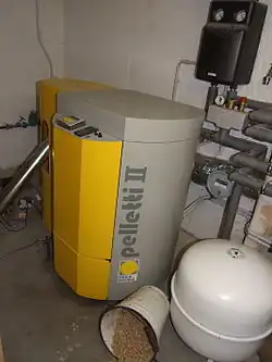 Chaudière à granulés.