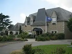 Entrée de l'ensemble hôtelier.