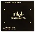 Pentium Pro noir à 200&nbsp;MHz avec 1&nbsp;Mio de mémoire cache L2.
