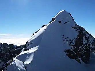Vue du sommet du Pequeño Alpamayo.