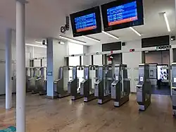 Intérieur du bâtiment voyageurs,en 2018.