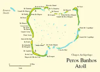 Carte de Peros Banhos.