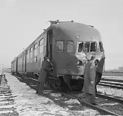 Fin de parcours pour la 212 accidentée (1965).