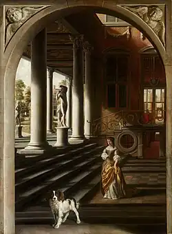 Perspective avec femme, 1670,La Haye, Mauritshuis.