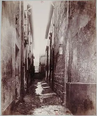 Vue du passage à la fin du XIXe siècle.