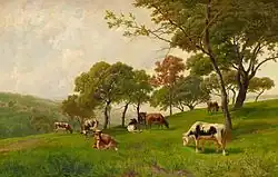 Peter Bücken, Pâturage de vaches, 1915