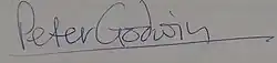 signature de Peter Godwin