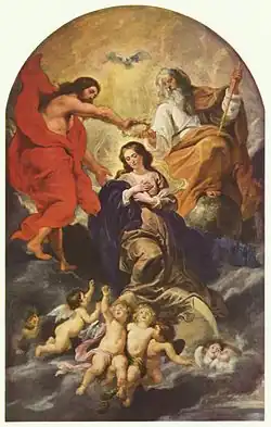 Couronnement de la Vierge de Rubens, XVIIe&nbsp;siècle.